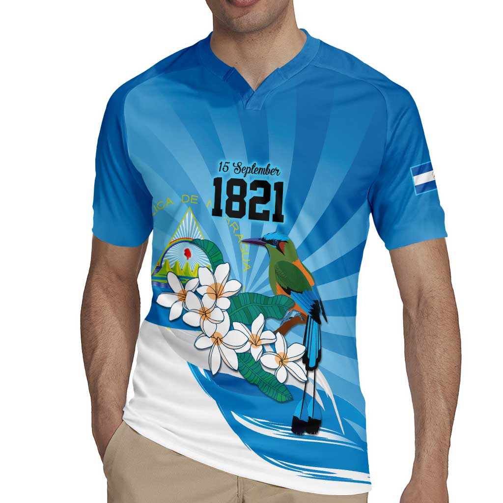Nicaragua Independence Day Personalized Rugby Jersey Since 1821 Proud Guardabarranco Sacuanjoche - Wonder Print Shop