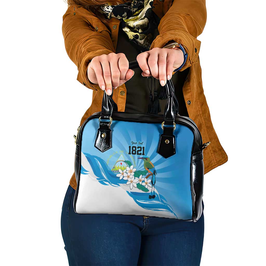 Nicaragua Independence Day Personalized Shoulder Handbag Since 1821 Proud Guardabarranco Sacuanjoche - Wonder Print Shop
