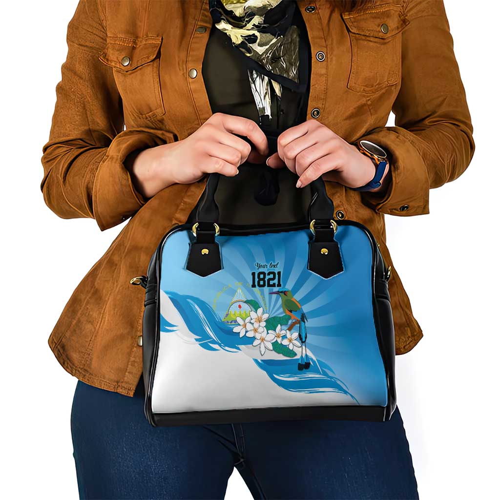 Nicaragua Independence Day Personalized Shoulder Handbag Since 1821 Proud Guardabarranco Sacuanjoche - Wonder Print Shop