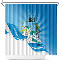 Nicaragua Independence Day Personalized Shower Curtain Since 1821 Proud Guardabarranco Sacuanjoche - Wonder Print Shop