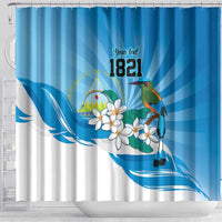 Nicaragua Independence Day Personalized Shower Curtain Since 1821 Proud Guardabarranco Sacuanjoche - Wonder Print Shop