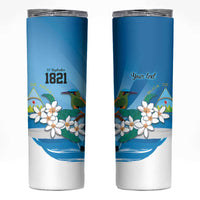 Nicaragua Independence Day Personalized Skinny Tumbler Since 1821 Proud Guardabarranco Sacuanjoche - Wonder Print Shop