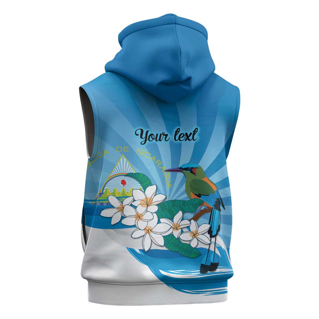 Nicaragua Independence Day Personalized Sleeveless Zip Hoodie Since 1821 Proud Guardabarranco Sacuanjoche - Wonder Print Shop