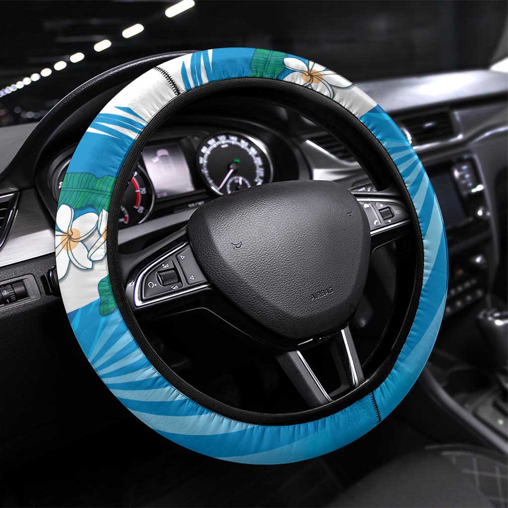 Nicaragua Independence Day Steering Wheel Cover Since 1821 Proud Guardabarranco Sacuanjoche - Wonder Print Shop