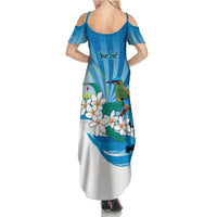 Nicaragua Independence Day Personalized Summer Maxi Dress Since 1821 Proud Guardabarranco Sacuanjoche - Wonder Print Shop