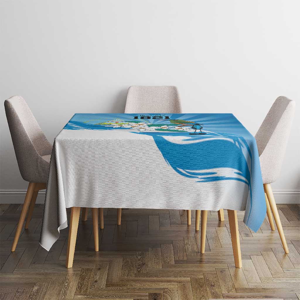Nicaragua Independence Day Personalized Tablecloth Since 1821 Proud Guardabarranco Sacuanjoche - Wonder Print Shop