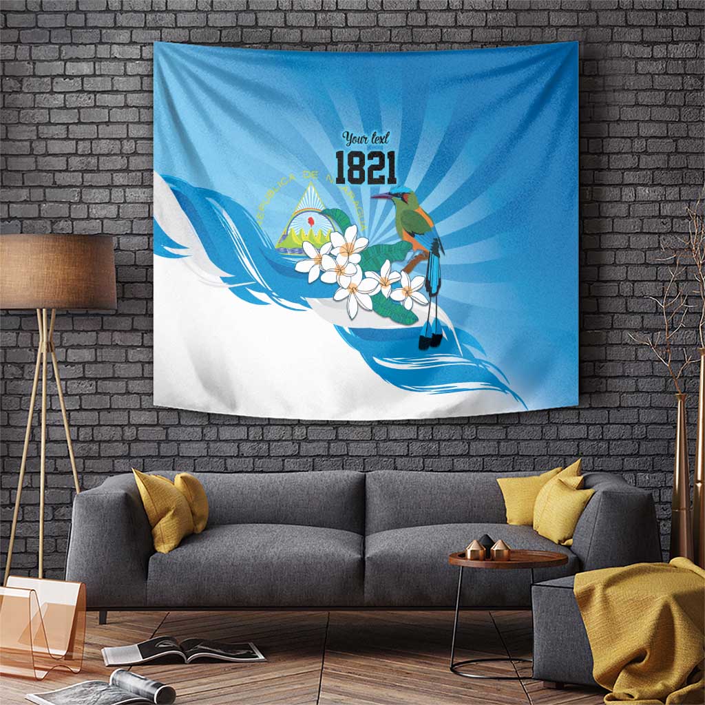 Nicaragua Independence Day Personalized Tapestry Since 1821 Proud Guardabarranco Sacuanjoche - Wonder Print Shop