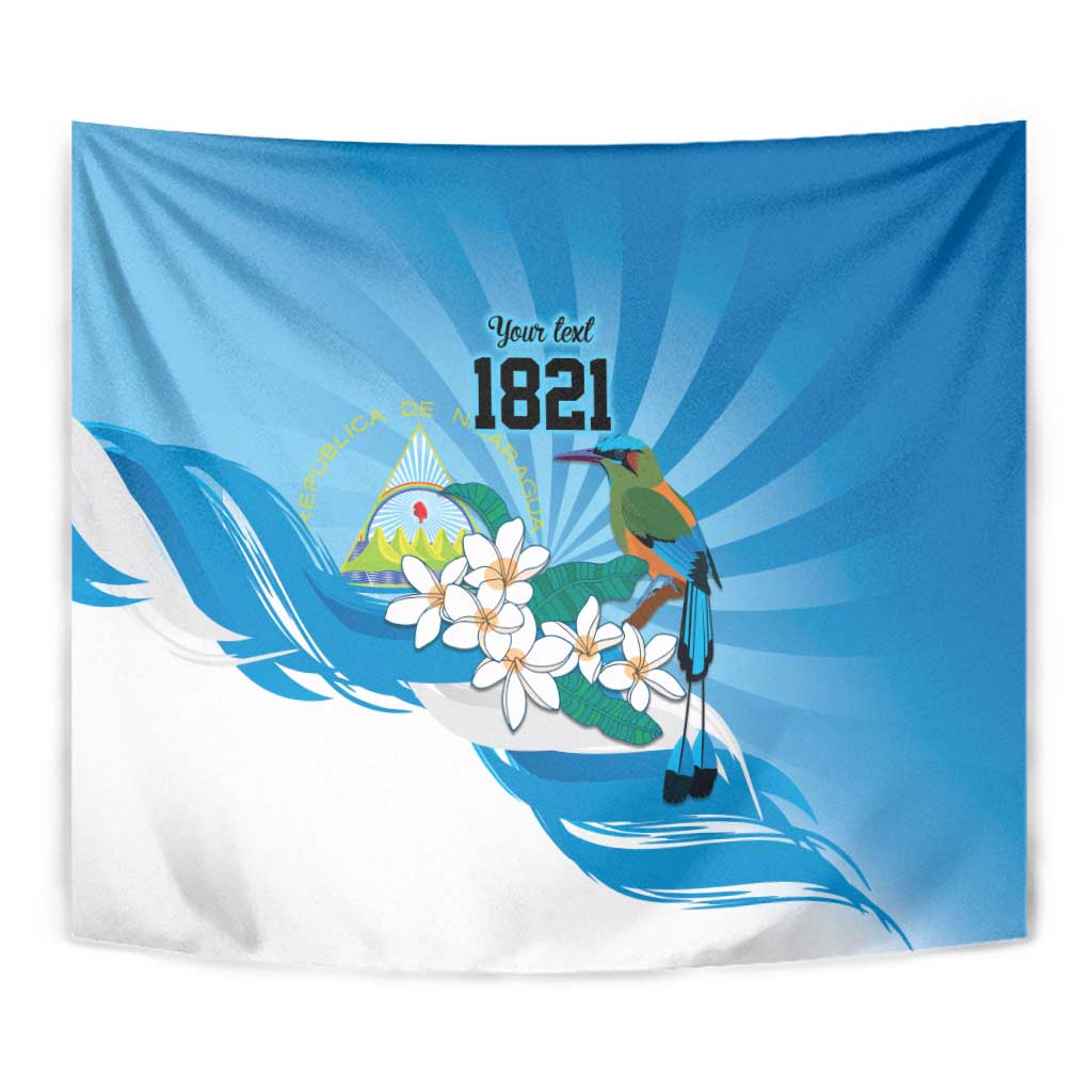 Nicaragua Independence Day Personalized Tapestry Since 1821 Proud Guardabarranco Sacuanjoche - Wonder Print Shop