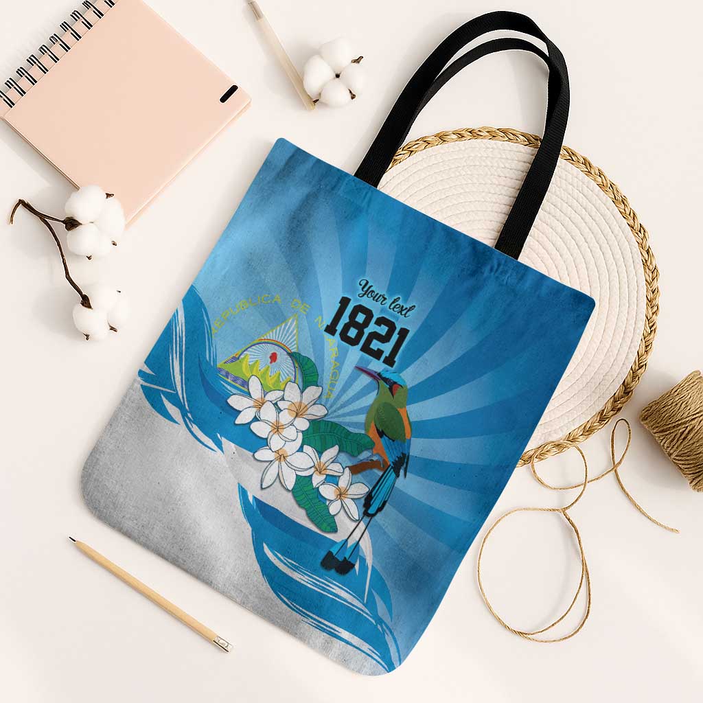 Nicaragua Independence Day Personalized Tote Bag Since 1821 Proud Guardabarranco Sacuanjoche - Wonder Print Shop