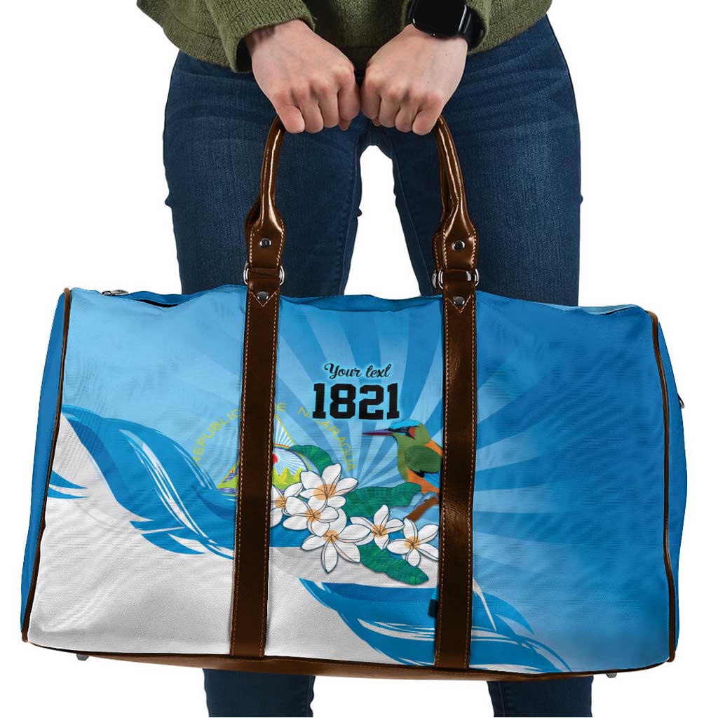 Nicaragua Independence Day Personalized Travel Bag Since 1821 Proud Guardabarranco Sacuanjoche - Wonder Print Shop