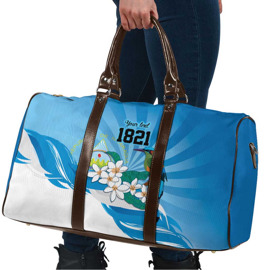 Nicaragua Independence Day Personalized Travel Bag Since 1821 Proud Guardabarranco Sacuanjoche - Wonder Print Shop