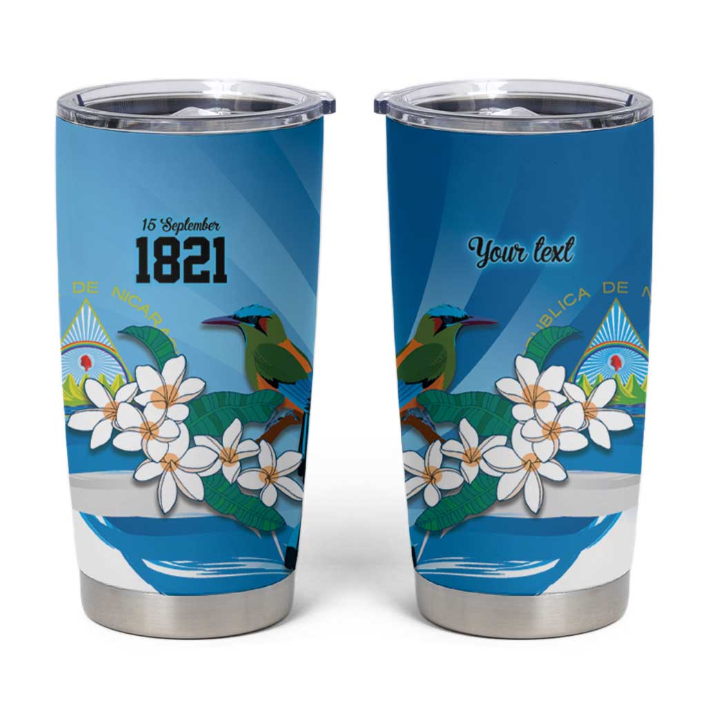Nicaragua Independence Day Personalized Tumbler Cup Since 1821 Proud Guardabarranco Sacuanjoche - Wonder Print Shop