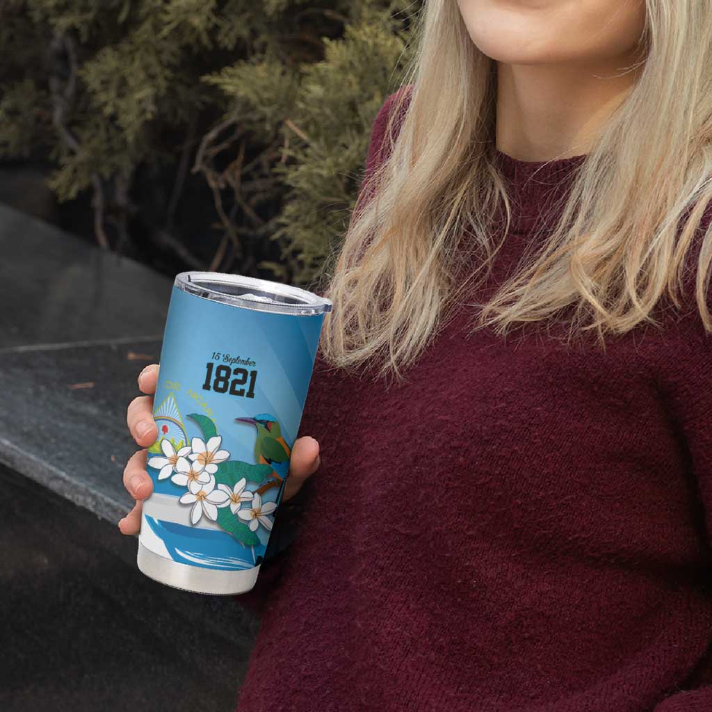 Nicaragua Independence Day Personalized Tumbler Cup Since 1821 Proud Guardabarranco Sacuanjoche - Wonder Print Shop