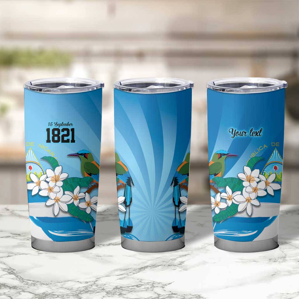 Nicaragua Independence Day Personalized Tumbler Cup Since 1821 Proud Guardabarranco Sacuanjoche - Wonder Print Shop