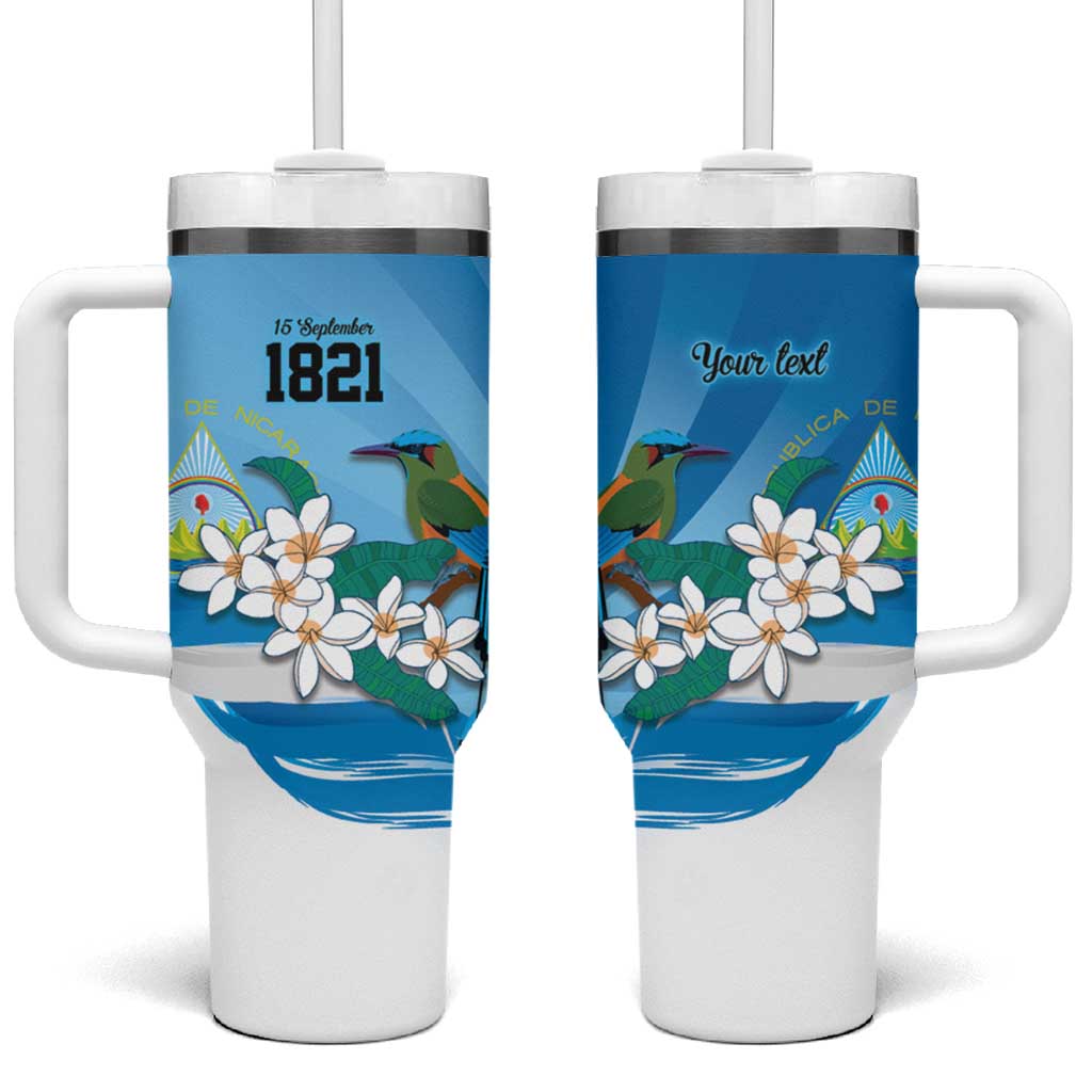 Nicaragua Independence Day Personalized Tumbler With Handle Since 1821 Proud Guardabarranco Sacuanjoche - Wonder Print Shop