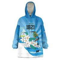 Nicaragua Independence Day Personalized Wearable Blanket Hoodie Since 1821 Proud Guardabarranco Sacuanjoche - Wonder Print Shop