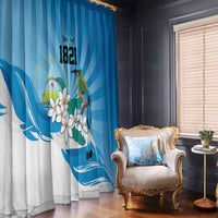 Nicaragua Independence Day Personalized Window Curtain Since 1821 Proud Guardabarranco Sacuanjoche - Wonder Print Shop