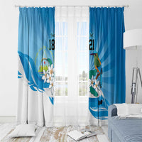 Nicaragua Independence Day Personalized Window Curtain Since 1821 Proud Guardabarranco Sacuanjoche - Wonder Print Shop