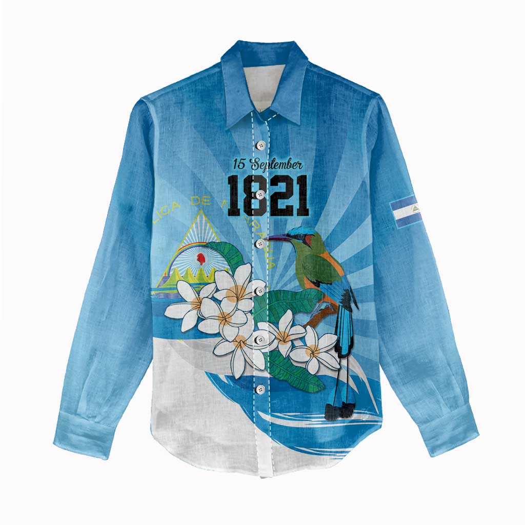 Nicaragua Independence Day Personalized Women Casual Shirt Since 1821 Proud Guardabarranco Sacuanjoche - Wonder Print Shop