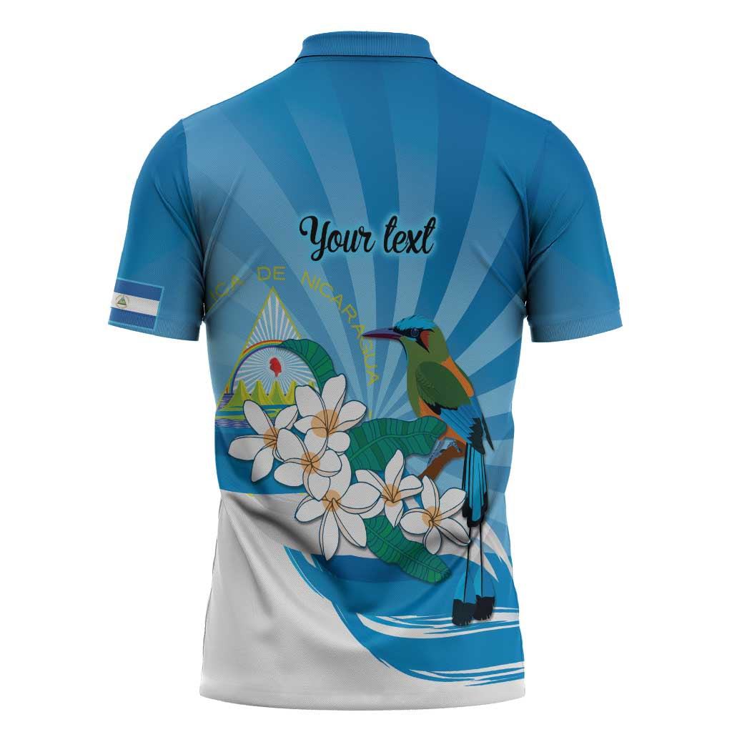 Nicaragua Independence Day Personalized Zipper Polo Shirt Since 1821 Proud Guardabarranco Sacuanjoche - Wonder Print Shop