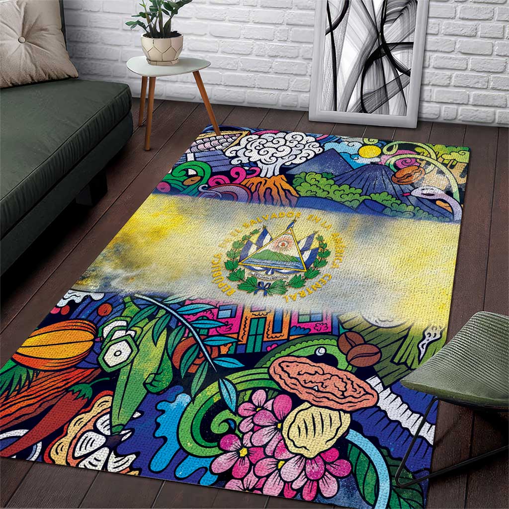 El Salvador Area Rug Funny Local Inspired - Wonder Print Shop
