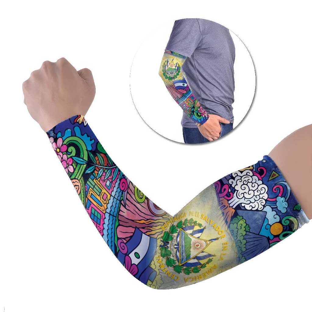 El Salvador Arm Sleeves Funny Local Inspired - Wonder Print Shop