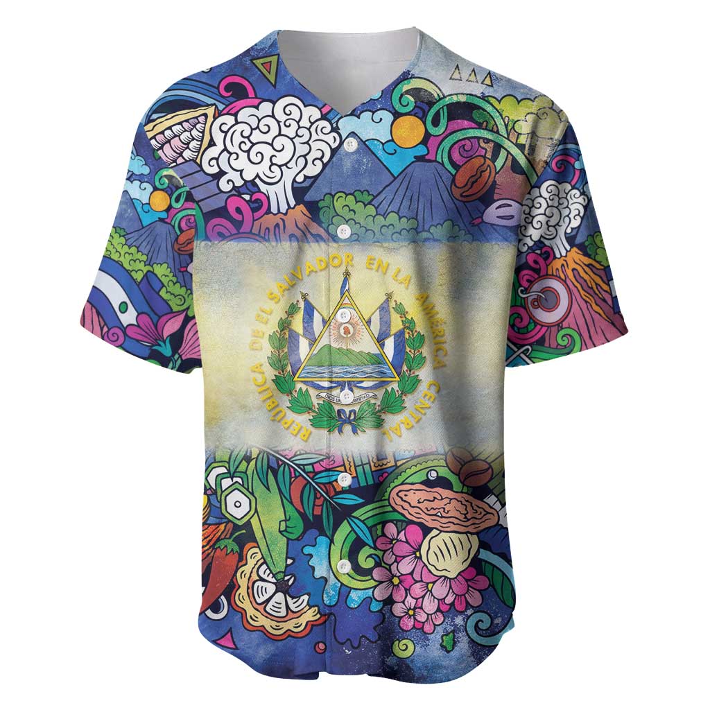 El Salvador Baseball Jersey Funny Local Inspired - Wonder Print Shop