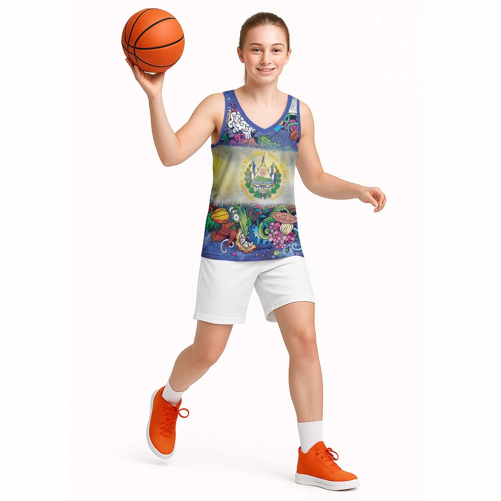 El Salvador Basketball Jersey Funny Local Inspired - Wonder Print Shop