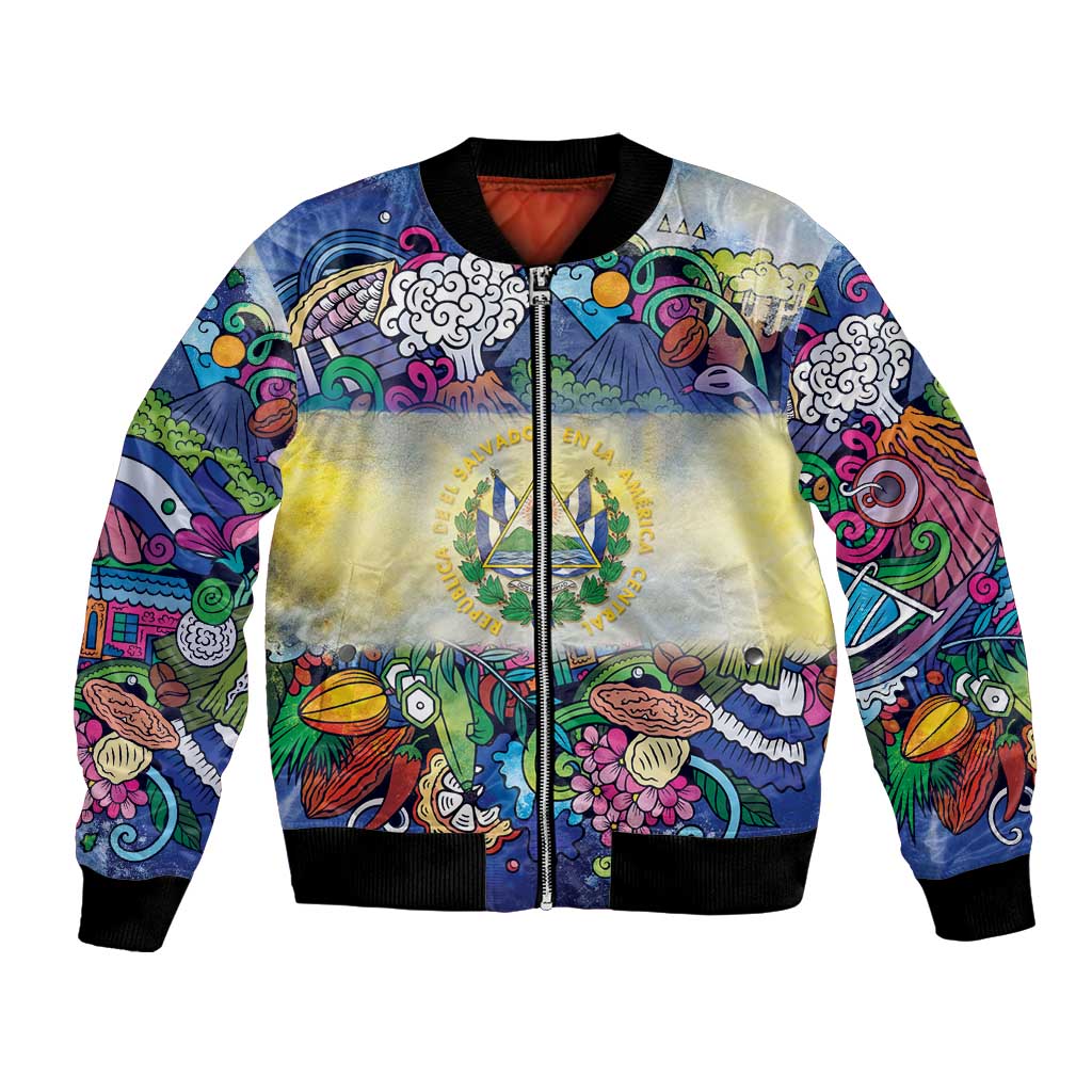 El Salvador Bomber Jacket Funny Local Inspired - Wonder Print Shop