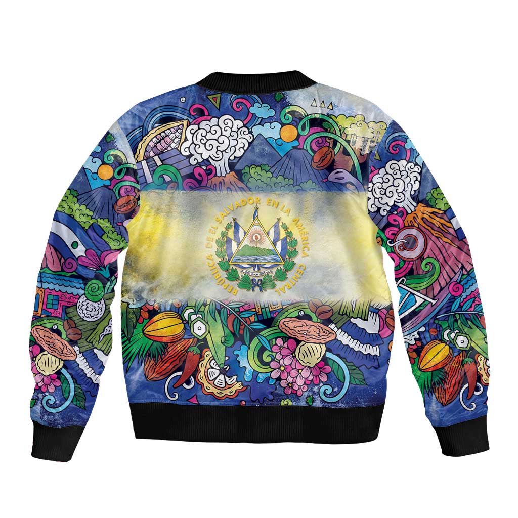 El Salvador Bomber Jacket Funny Local Inspired - Wonder Print Shop