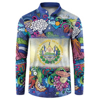 El Salvador Button Sweatshirt Funny Local Inspired - Wonder Print Shop