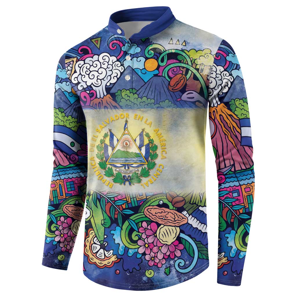 El Salvador Button Sweatshirt Funny Local Inspired - Wonder Print Shop