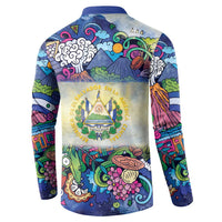 El Salvador Button Sweatshirt Funny Local Inspired - Wonder Print Shop