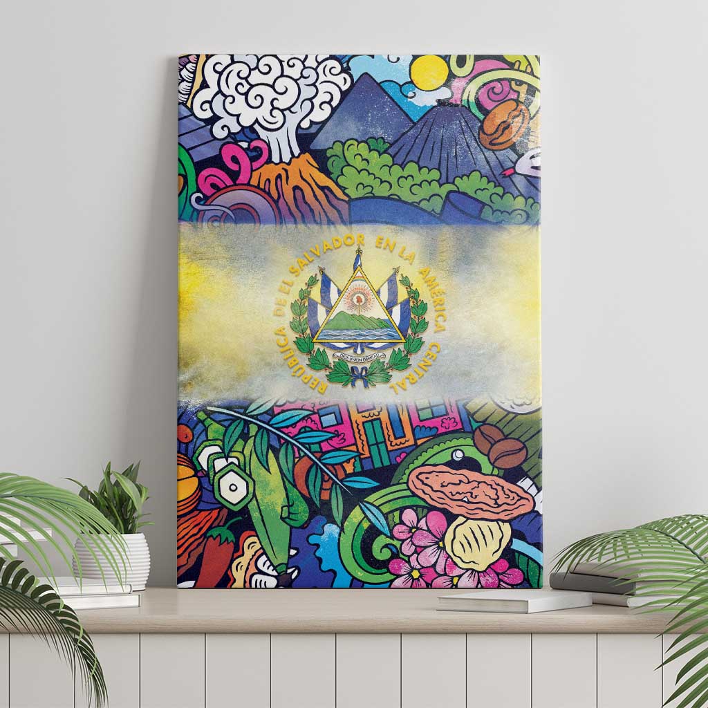 El Salvador Canvas Wall Art Funny Local Inspired - Wonder Print Shop
