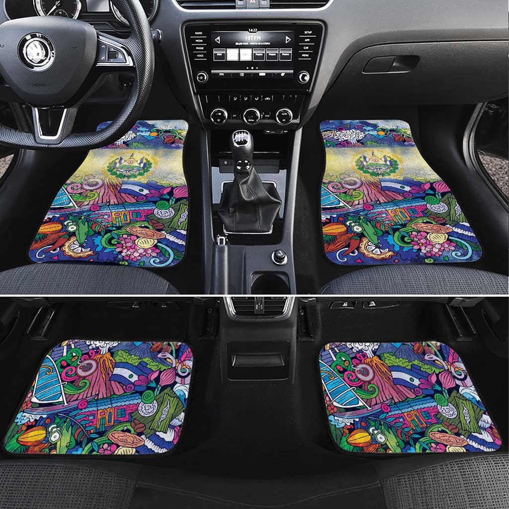 El Salvador Car Mats Funny Local Inspired - Wonder Print Shop