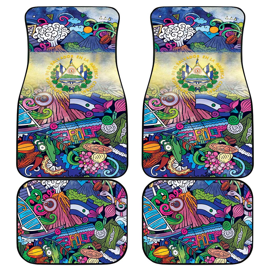El Salvador Car Mats Funny Local Inspired - Wonder Print Shop