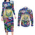 El Salvador Couples Matching Long Sleeve Bodycon Dress and Long Sleeve Button Shirt Funny Local Inspired - Wonder Print Shop