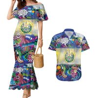 El Salvador Couples Matching Mermaid Dress and Hawaiian Shirt Funny Local Inspired - Wonder Print Shop