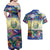 El Salvador Couples Matching Off Shoulder Maxi Dress and Hawaiian Shirt Funny Local Inspired - Wonder Print Shop