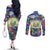 El Salvador Couples Matching Off The Shoulder Long Sleeve Dress and Long Sleeve Button Shirt Funny Local Inspired - Wonder Print Shop