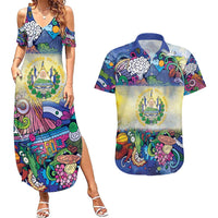 El Salvador Couples Matching Summer Maxi Dress and Hawaiian Shirt Funny Local Inspired - Wonder Print Shop