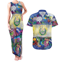 El Salvador Couples Matching Tank Maxi Dress and Hawaiian Shirt Funny Local Inspired - Wonder Print Shop