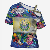 El Salvador Cross Shoulder Shirt Funny Local Inspired - Wonder Print Shop