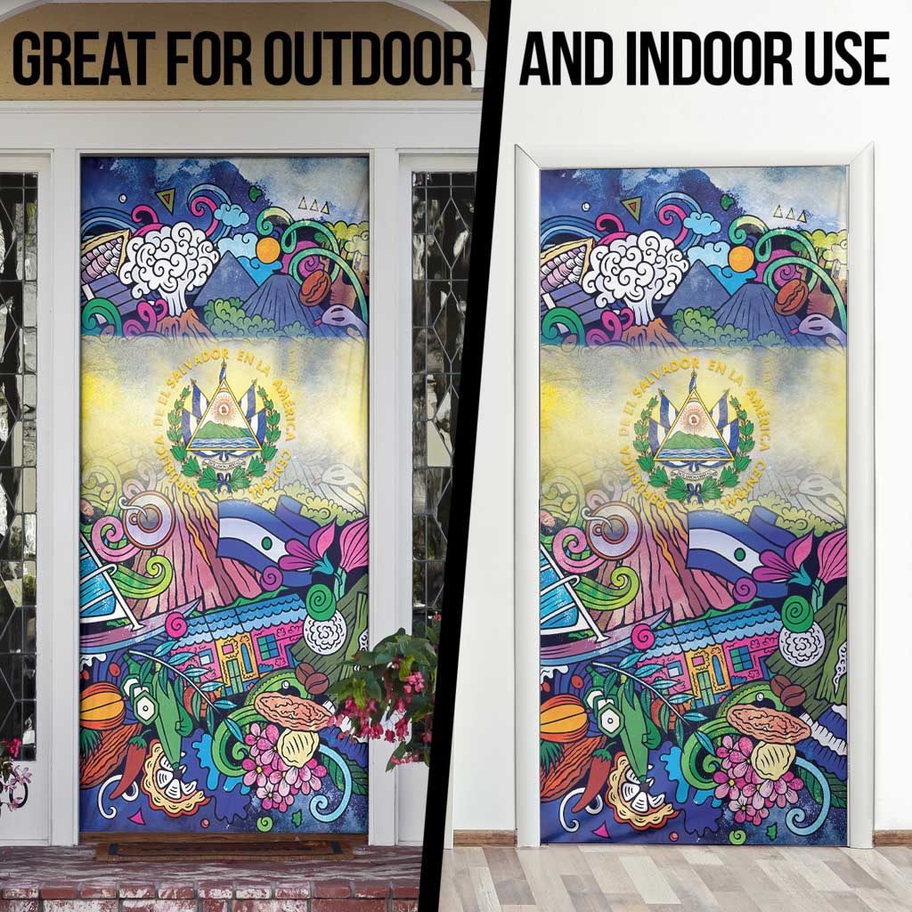 El Salvador Door Cover Funny Local Inspired - Wonder Print Shop