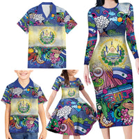 El Salvador Family Matching Long Sleeve Bodycon Dress and Hawaiian Shirt Funny Local Inspired - Wonder Print Shop