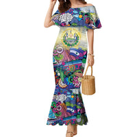 El Salvador Family Matching Mermaid Dress and Hawaiian Shirt Funny Local Inspired - Wonder Print Shop