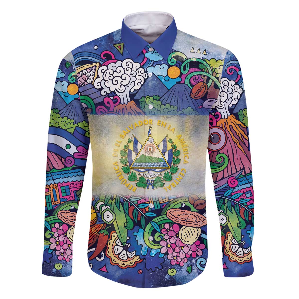 El Salvador Family Matching Off The Shoulder Long Sleeve Dress and Hawaiian Shirt Funny Local Inspired - Wonder Print Shop