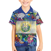 El Salvador Family Matching Off The Shoulder Long Sleeve Dress and Hawaiian Shirt Funny Local Inspired - Wonder Print Shop