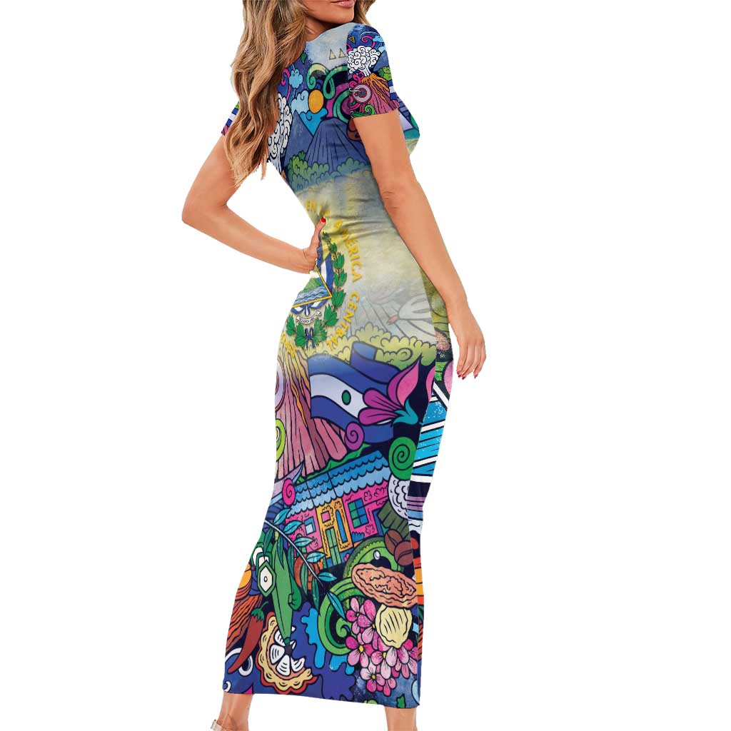 El Salvador Family Matching Short Sleeve Bodycon Dress and Hawaiian Shirt Funny Local Inspired - Wonder Print Shop