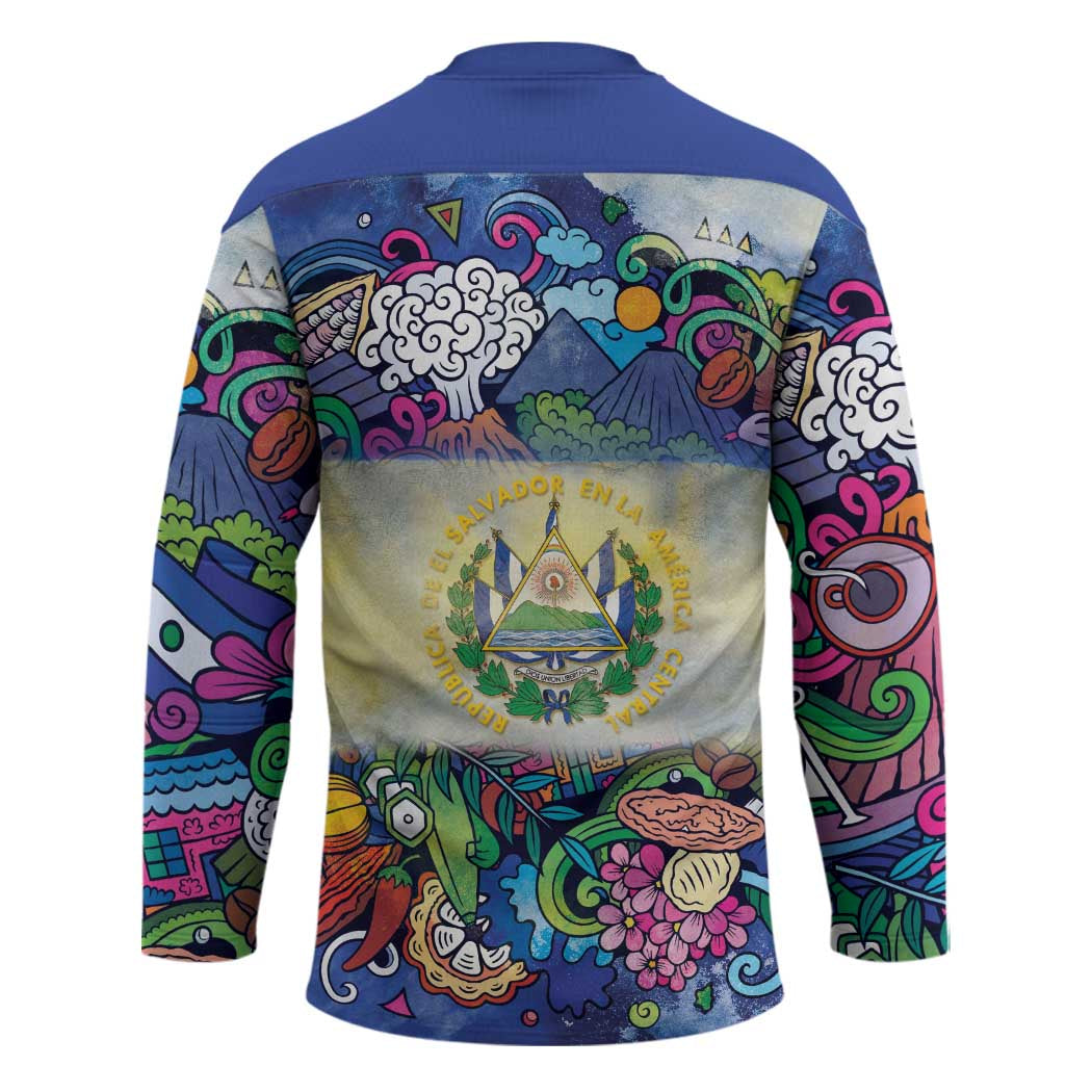 El Salvador Hockey Jersey Funny Local Inspired - Wonder Print Shop